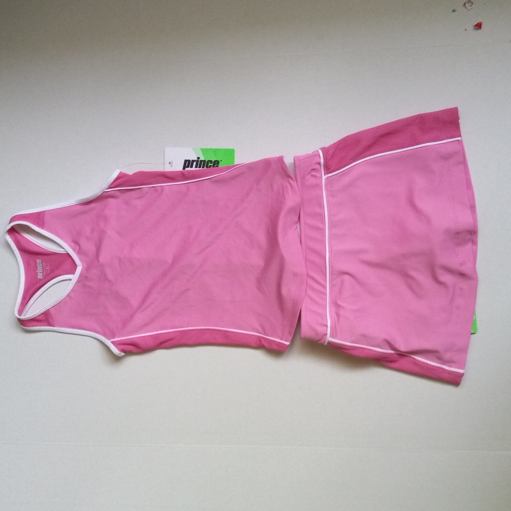 🎾 PRINCE PINK  SKORT & TANK FIR GIRLS 🎾